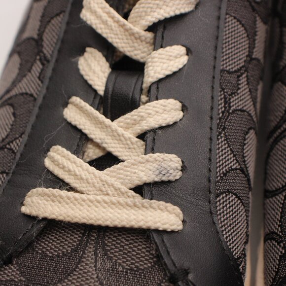 Coach Clip Men's 8.5 D Low Top Sneaker Signature Jacquard Color Black CI077 - Picture 10 of 10